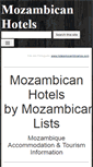 Mobile Screenshot of mozambicanhotels.com